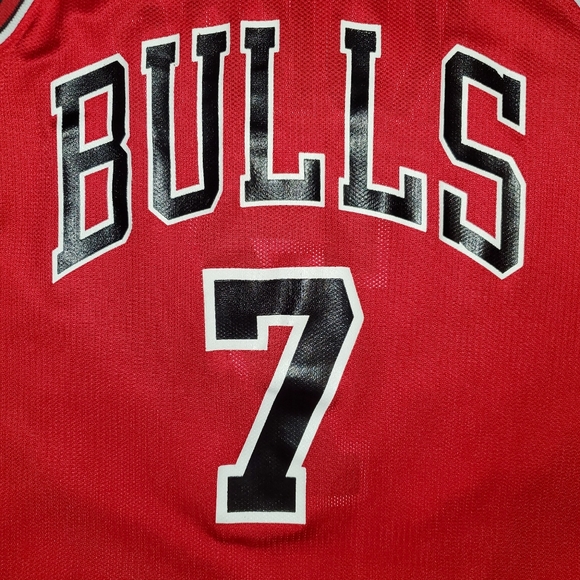 Vintage Toni Kukoc Chicago Bulls Red Jersey - Picture 4 of 9